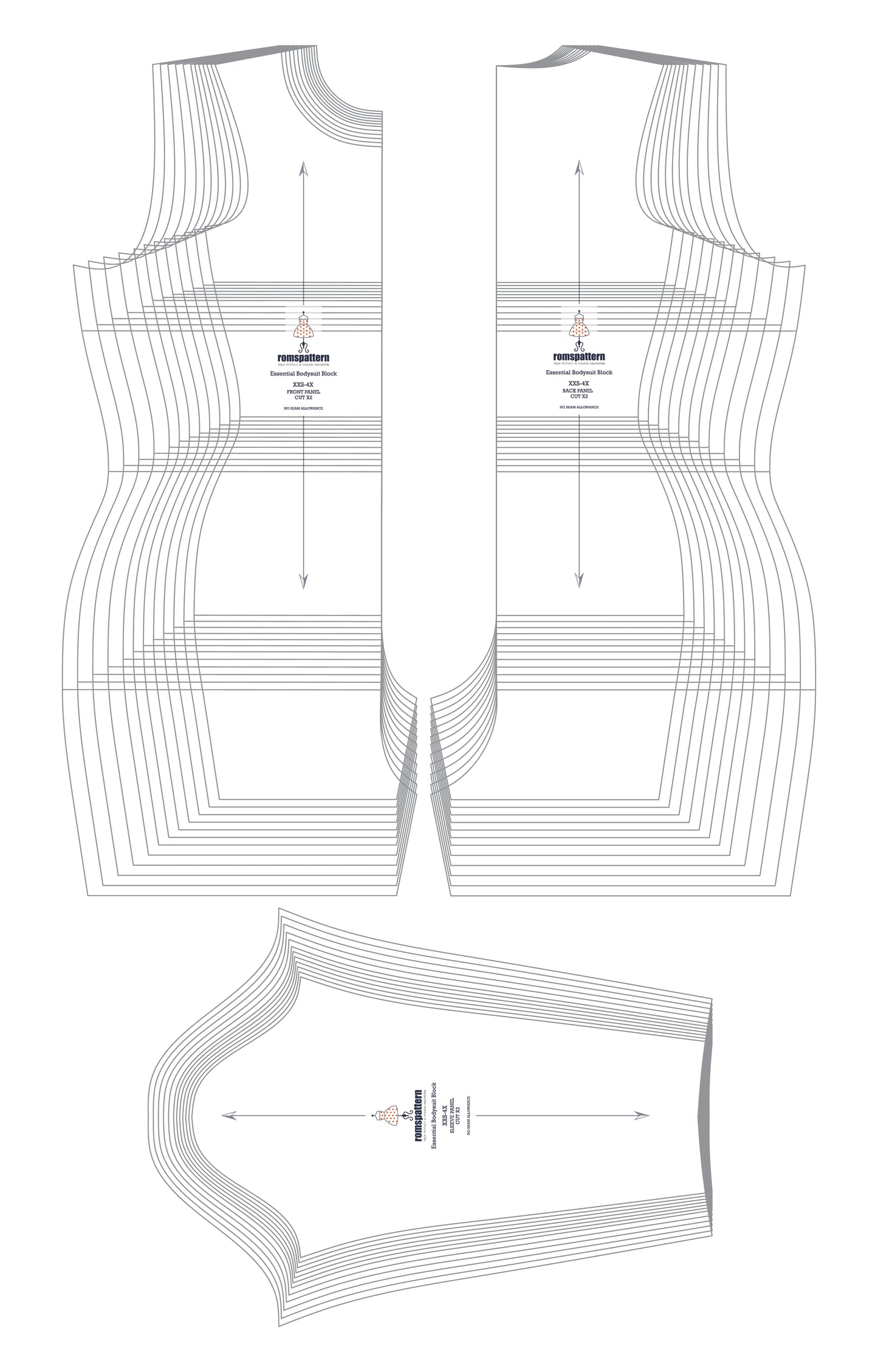 Essential Bodysuit Block Sewing Pattern
