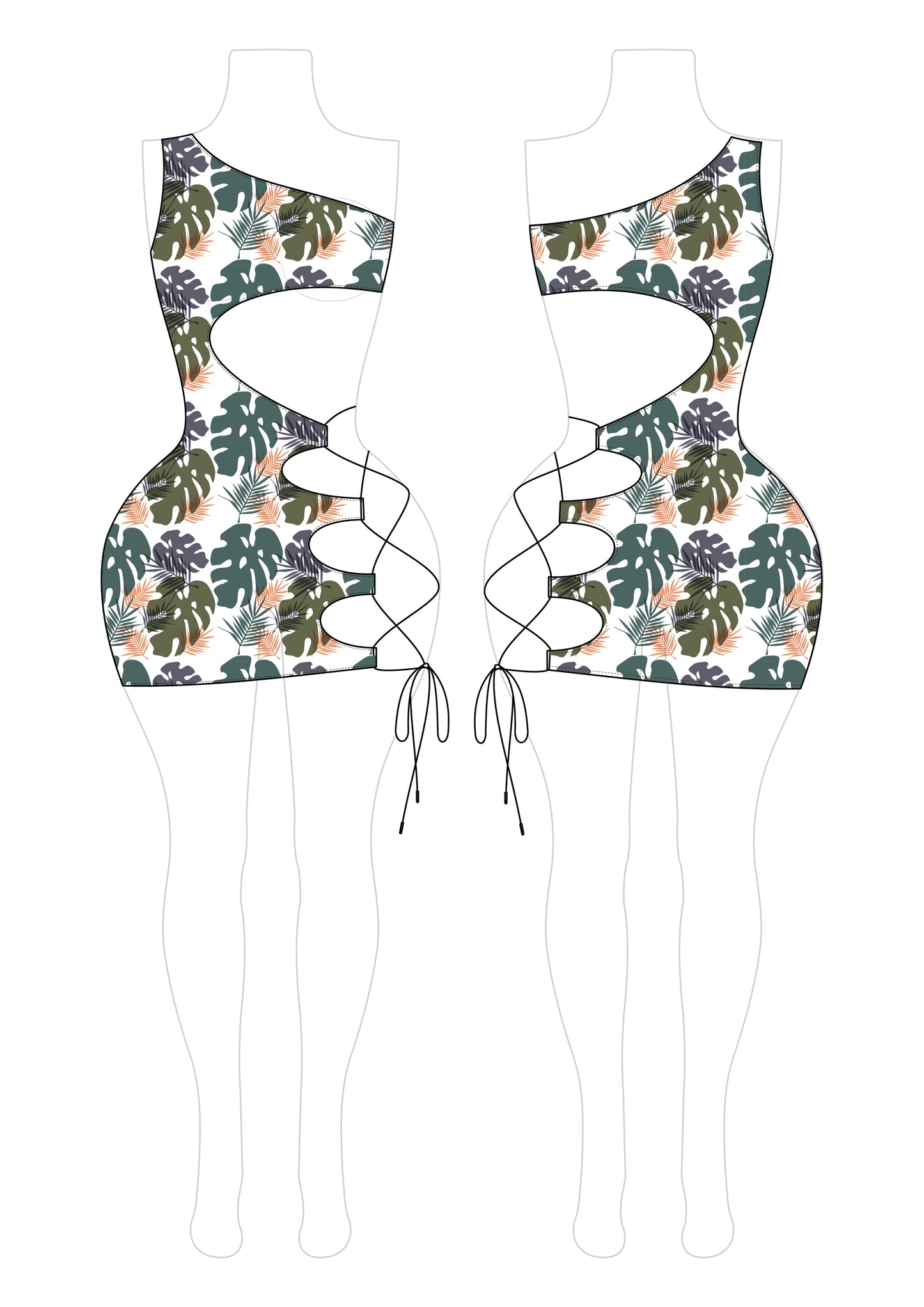 Romspattern™ WildLoop Cutout Lace Dress Pattern PDF