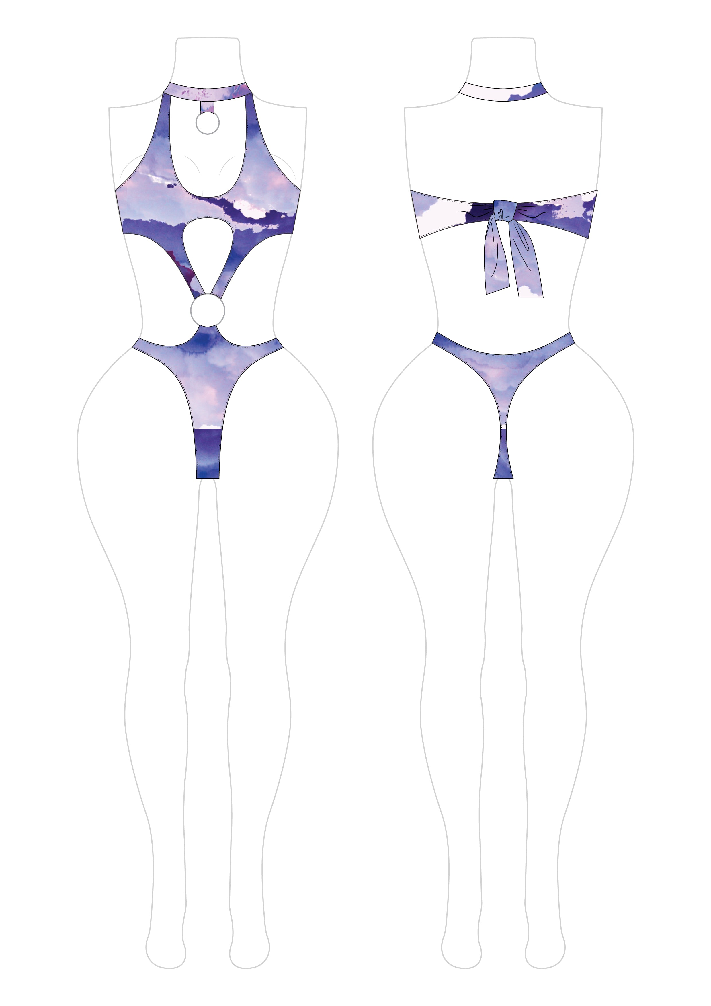 Romspattern™ Kiss Cutout Suit Pattern in PDF