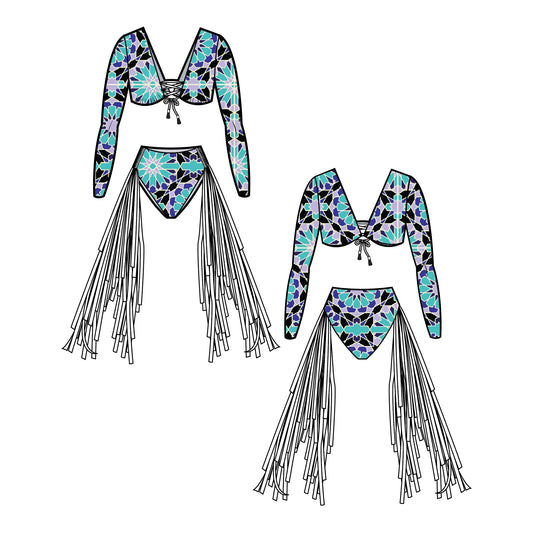 Romspattern™ FringeBloom Set  Sewing Pattern (PDF)