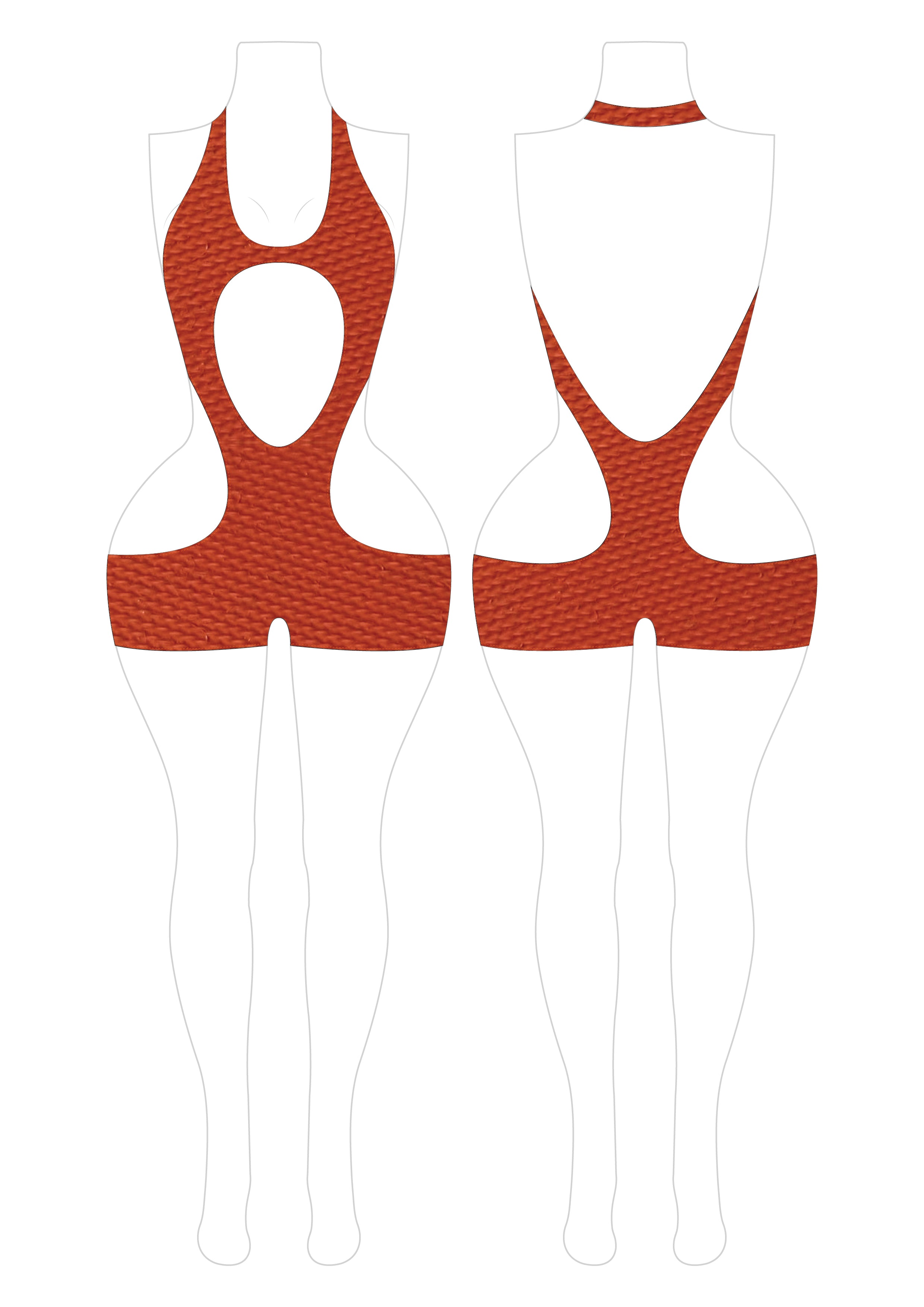 Romspattern™ GalaxyLoop Monokini Sewing Pattern PDF