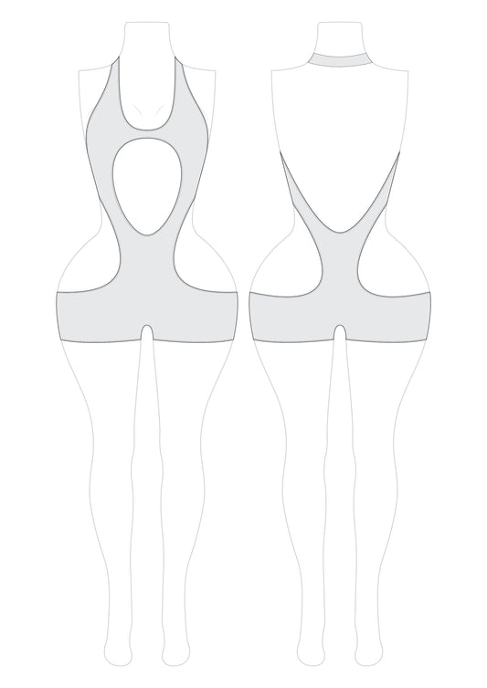 Romspattern™ GalaxyLoop Monokini Sewing Pattern PDF