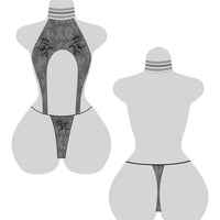 High Neck Halter Cutout Bodysuit Sewing Pattern – Style 012