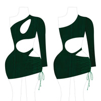 Romspattern™ Leaf Lush Cut-Out Dress Sewing Pattern PDF