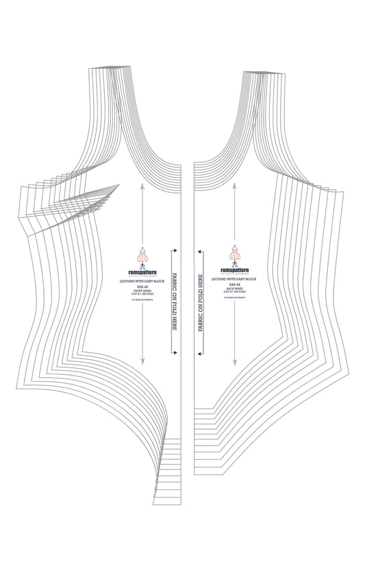 Leotard with Dart Block Sewing Pattern