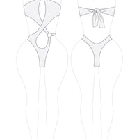 Romspattern™ PalmTwist Monokini Sewing Pattern PDF