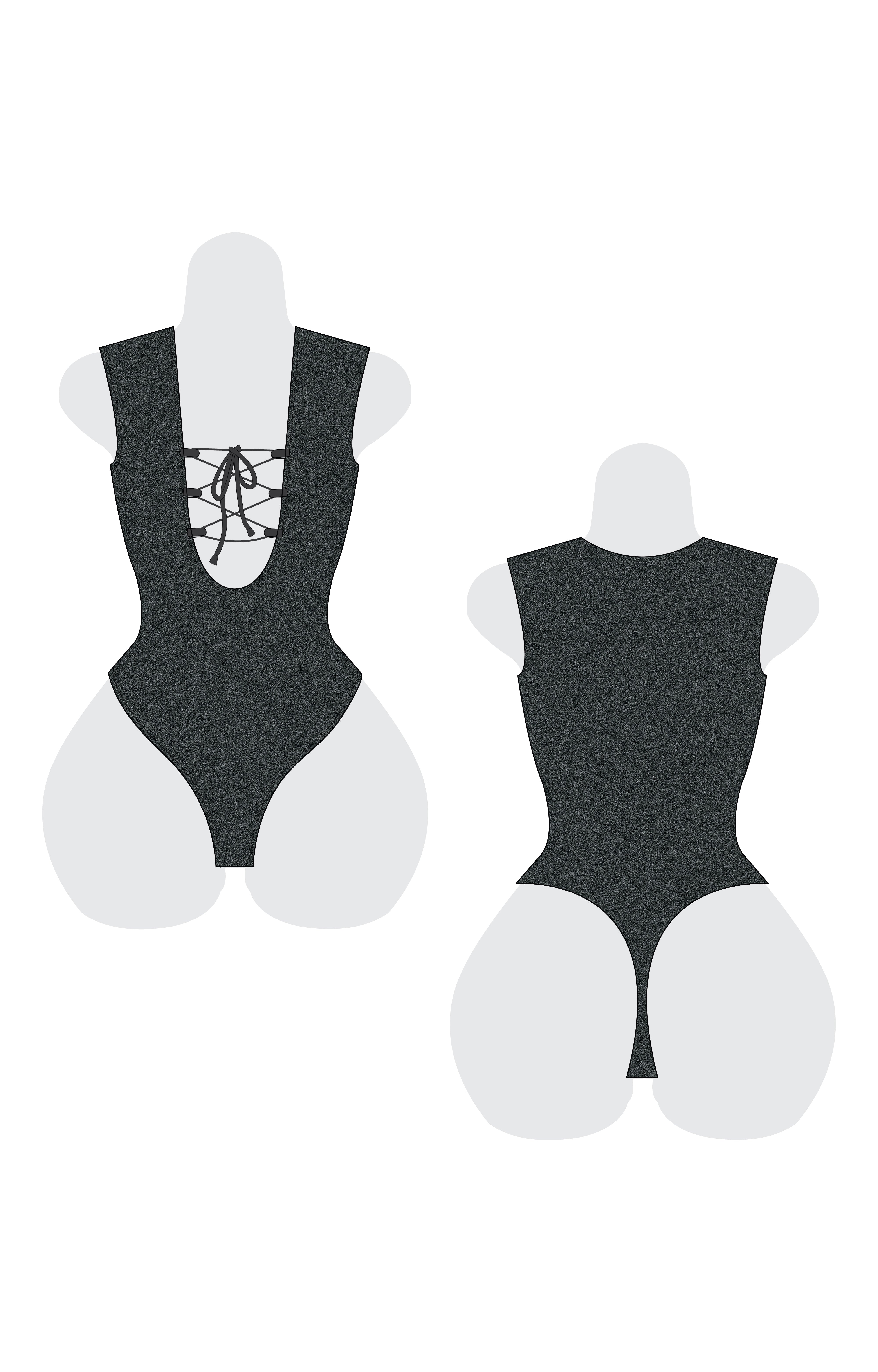 Romspattern™ CurveLace Bodysuit Sewing Pattern