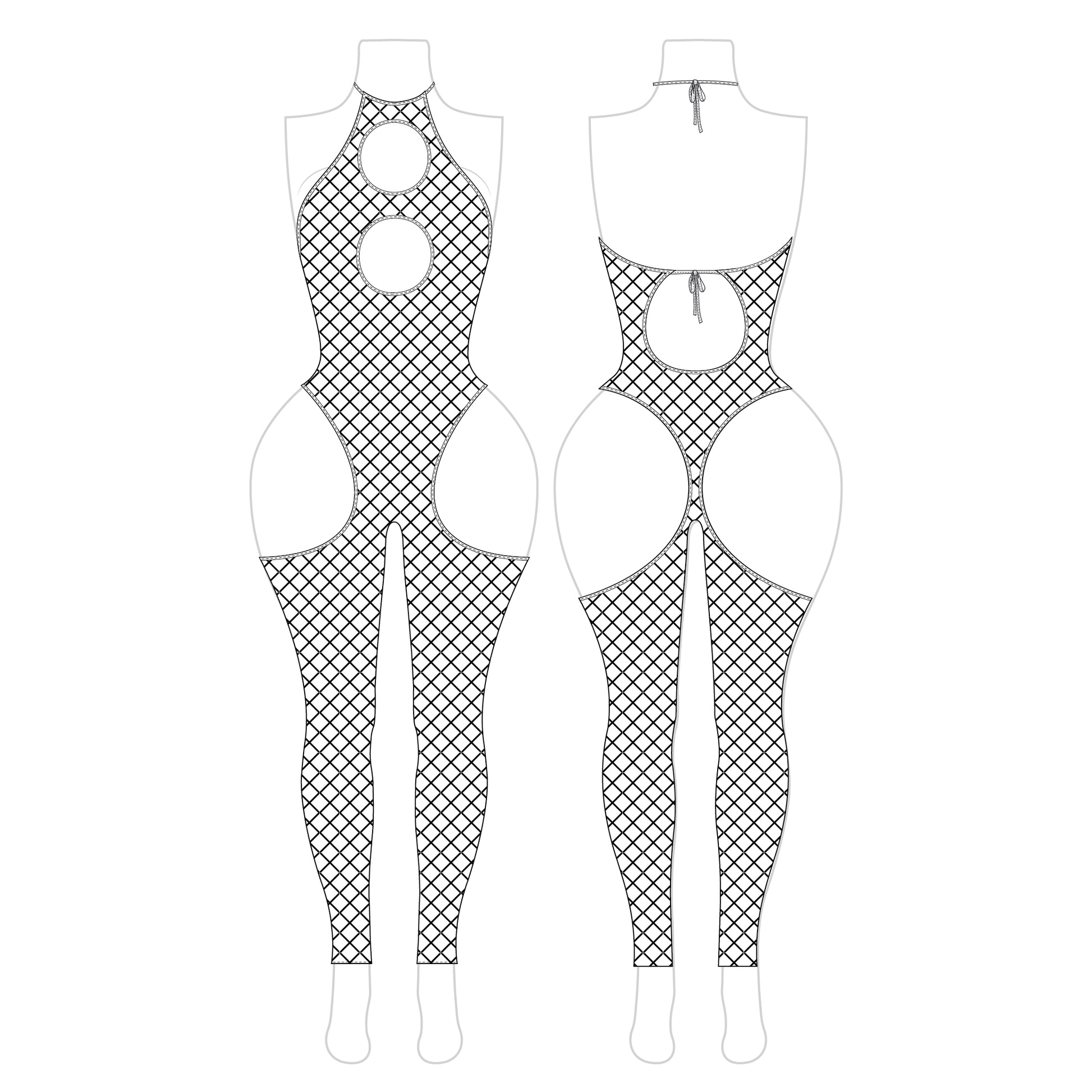Romspattern™ HexSkin Bodysuit Pattern PDF