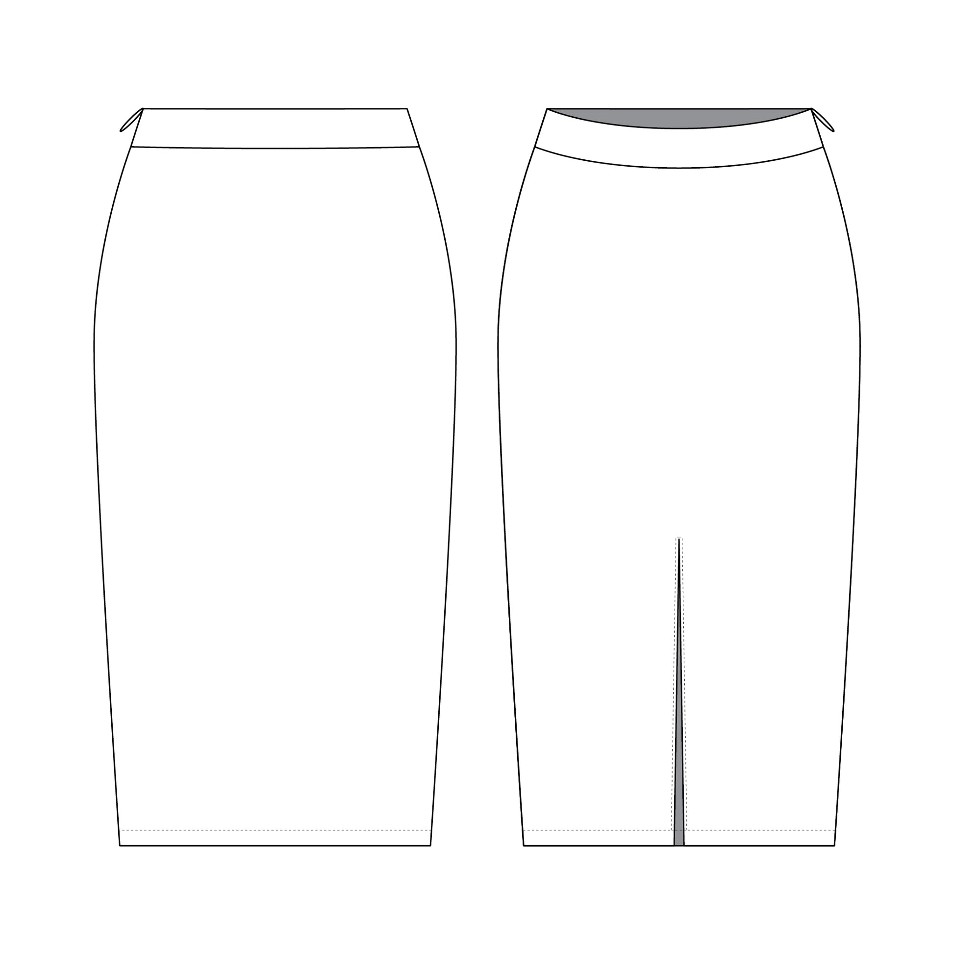 Romspattern™ SleekContour Pencil Skirt Sewing Pattern (PDF)