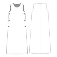 Romspattern™ SideSnap Ease Dress Sewing Pattern PDF