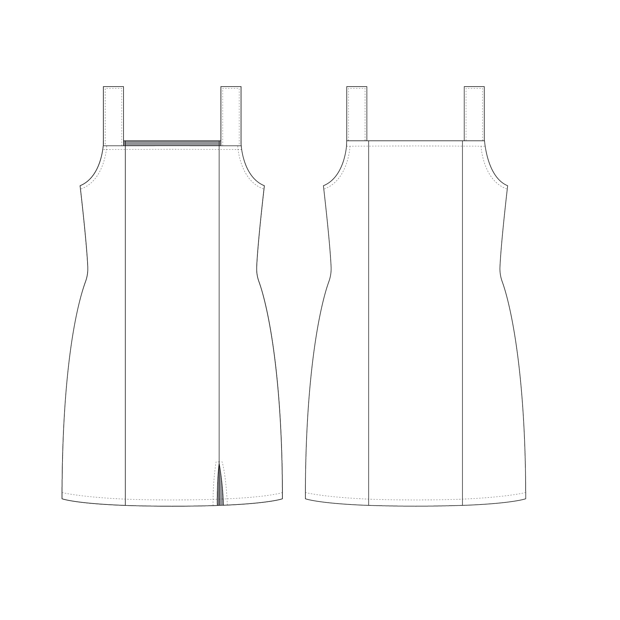 Romspattern™ SleekLine Slip Dress Sewing Pattern