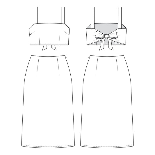 Romspattern™ BowBack Grace Set Sewing Pattern (PDF)