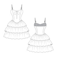 Romspattern™ RuffleMuse Dress Sewing Pattern (PDF)