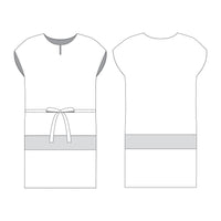 Romspattern™ ColorBlock Belt Dress Sewing Pattern