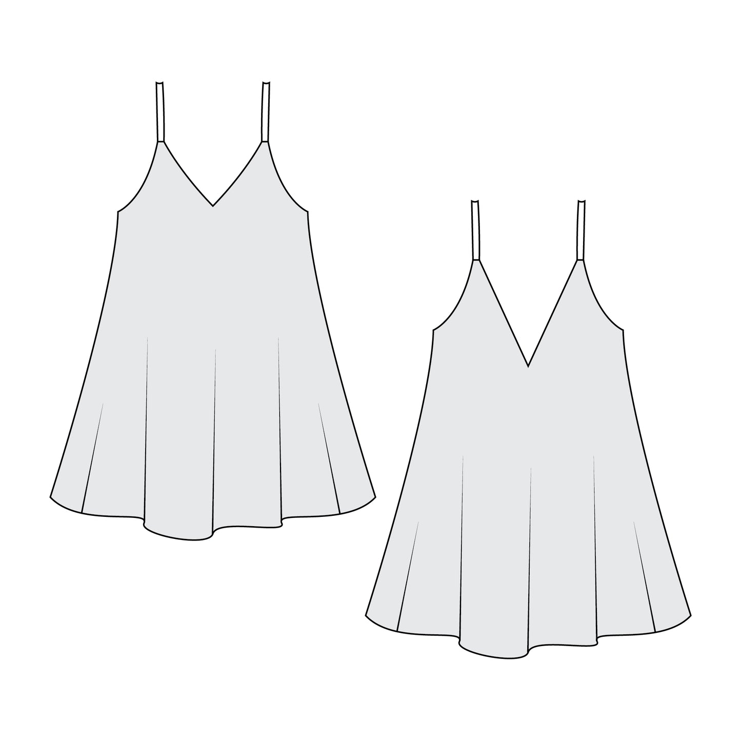 Romspattern™ BreezeLuxe Slip Dress Sewing Pattern (PDF)