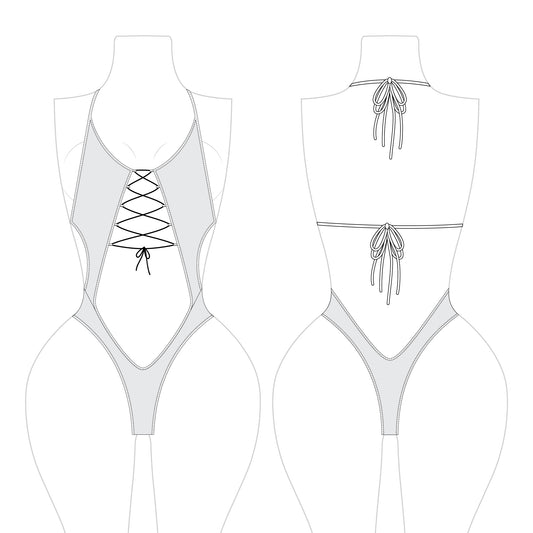 Romspattern™ Mint Panther One-Piece Sewing Pattern PDF