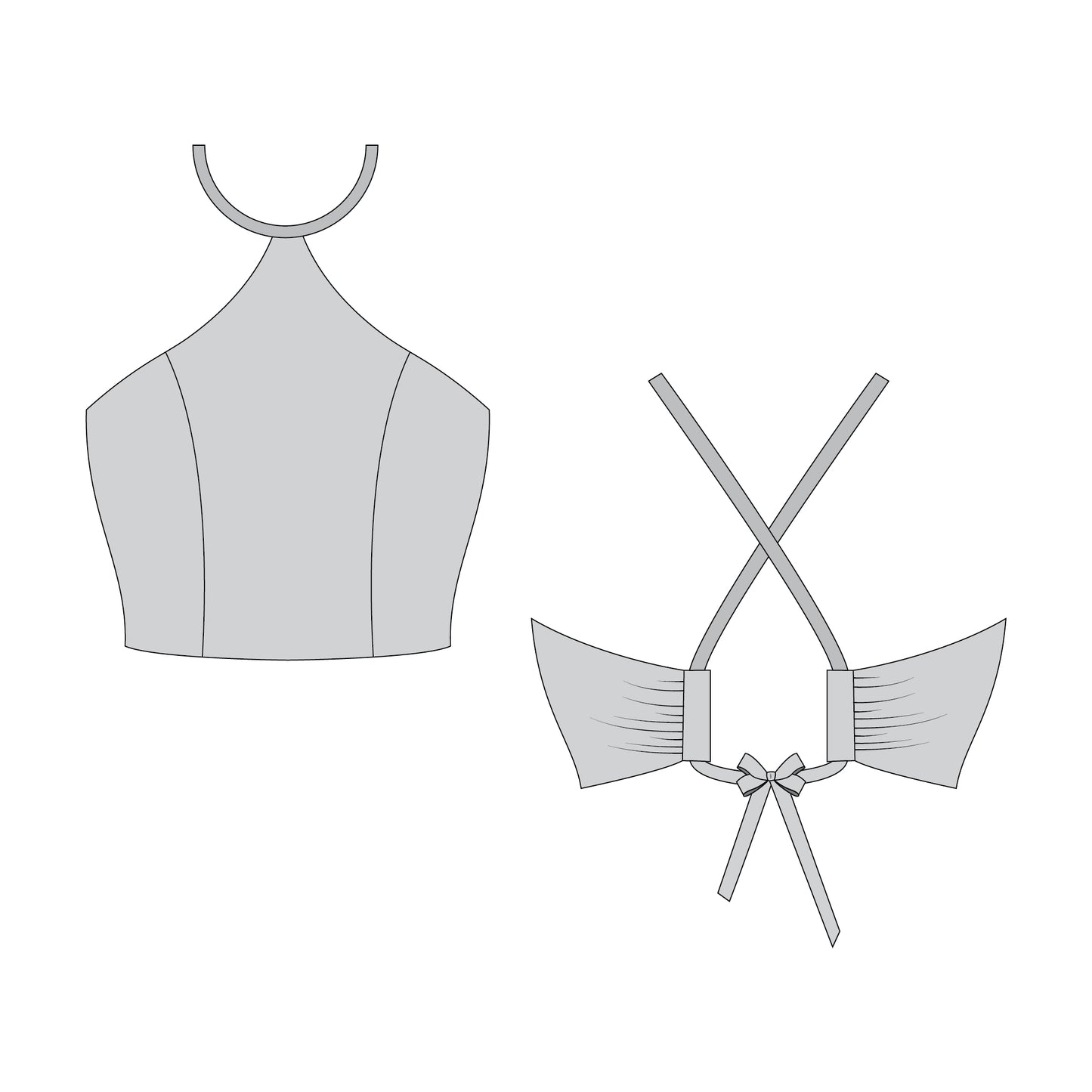 Romspattern™ HalterBow Crop Sewing Pattern