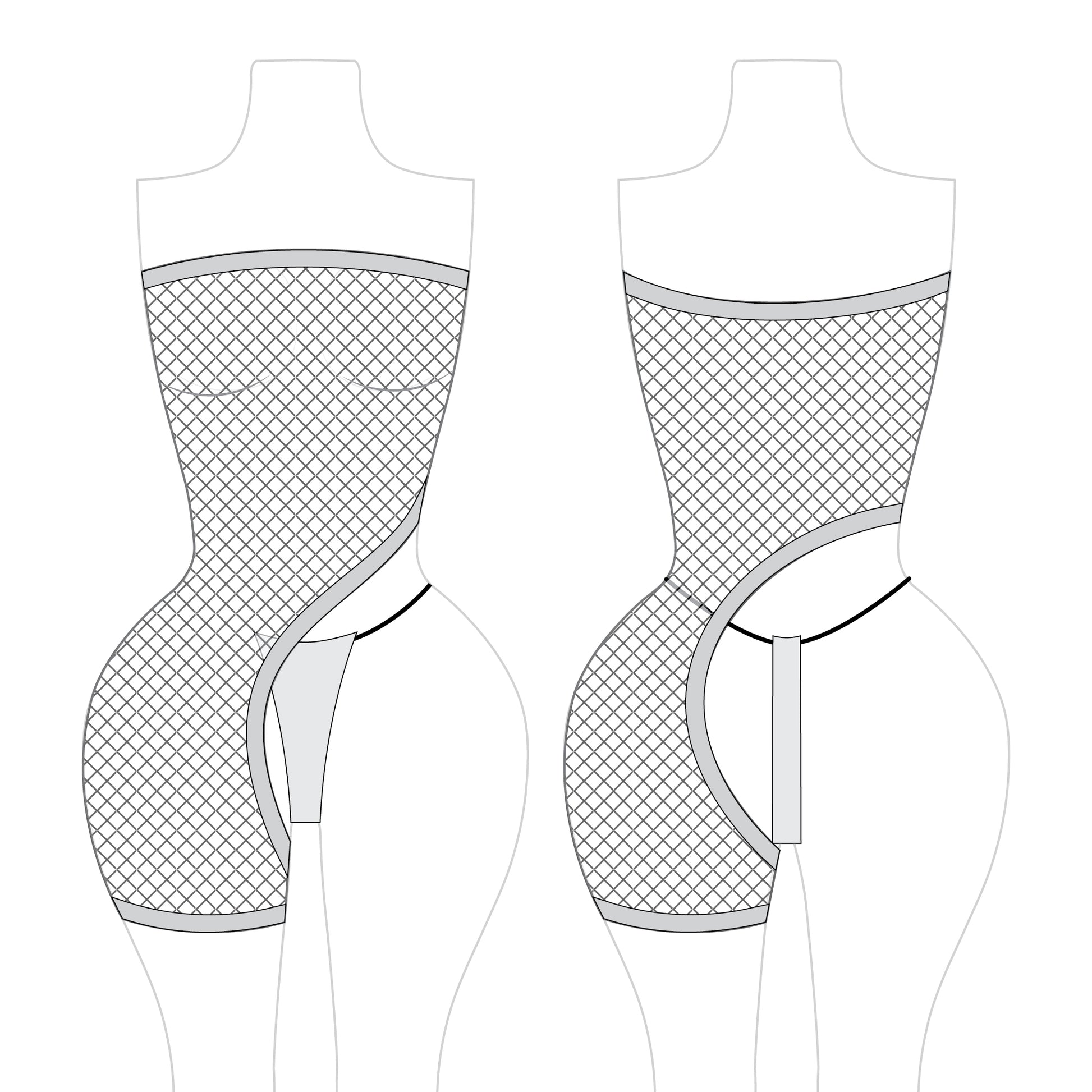 Romspattern™ Gridlace Suit Sewing Pattern