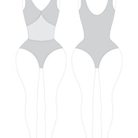 Romspattern™ Vintage Mesh Swimsuit Sewing Pattern (PDF)
