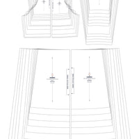 Children's Waist Gathered Skirt with Basic Bodice Block